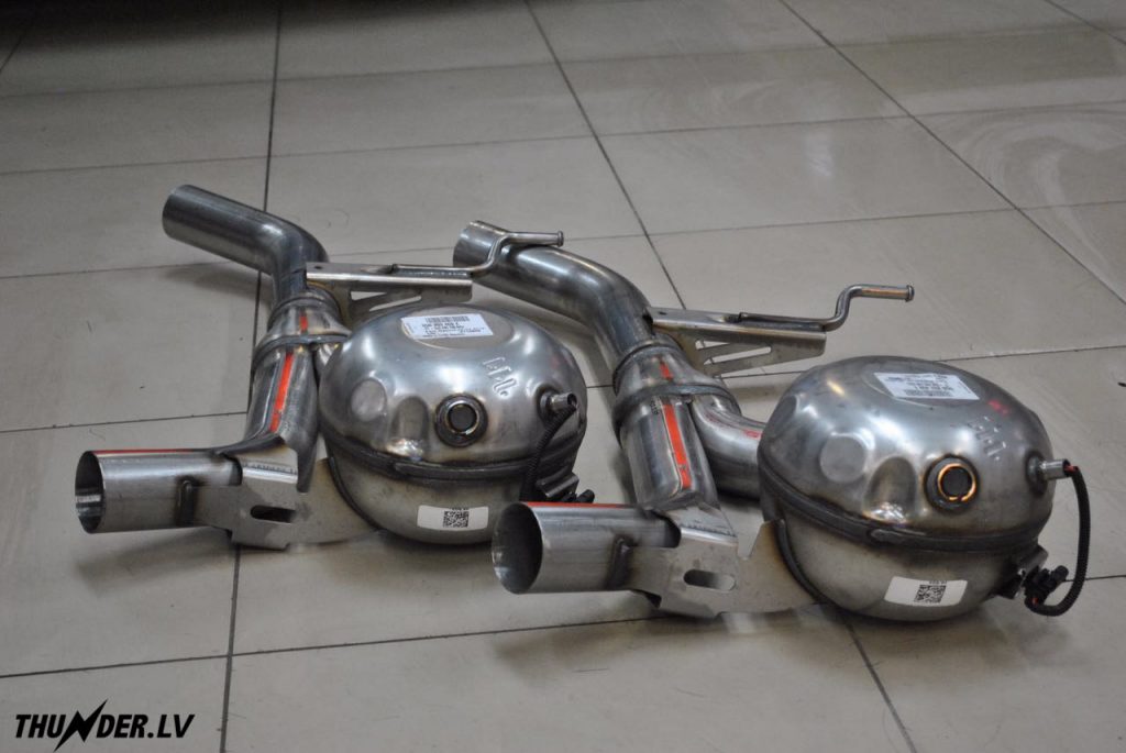 Factory retrofit kit with active exhaust system for Audi, VW cars